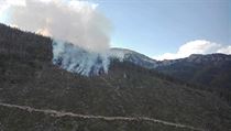 Požár vypukl poblíž osady Kežmarské Žľaby ve východní části Vysokých Tater.