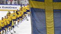 Utkání skupiny A mistrovství světa v hokeji: Švédsko - ČR, 6. května v Kodani....