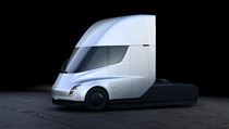 Vz Tesla Semi, kter m dajn koprovat designov prvky od Nikola Motor.