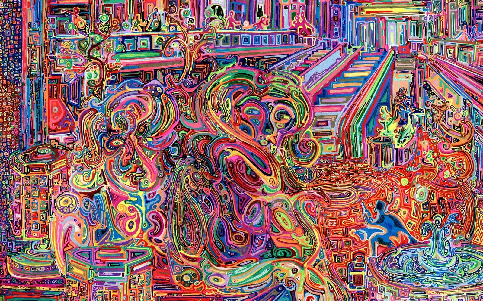 Obraz namalovaný pod vlivem LSD (ilustra�ní snímek)