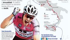 Grafika k Giro d'Italia 2018.