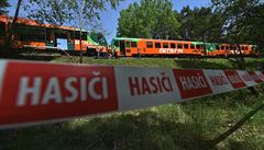 Pi sráce osobních vlak u Míe na eskokrumlovsku bylo 3. kvtna 2018...