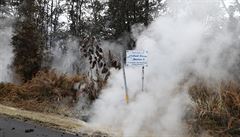 Poet dom, které na americkém ostrov Havaj zniila aktivita sopky Kilauea...