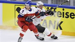 Michal Morav�ík (vpravo) mí�í stejn� jako David Skleni�ka mí�í do Montrealu.