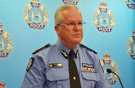 Policista Chris Dawson mluví k médiím v australském mst Perth o nalezení 7...