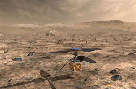 Helikoptéra NASA, která má v roce 2020 prozkoumat Mars.