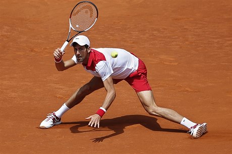 Novak Djokovič na turnaji v Madridu.