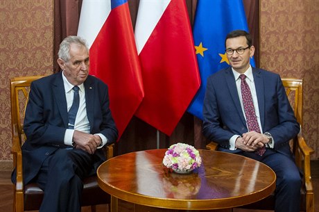 Prezident Miloš Zeman při návštěvě Polska.