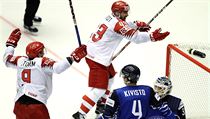 MS v hokeji 2018. Dnsk hokejista Hardt prv vstelil vtzn gl proti Finm.