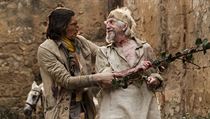 Sancho Panza (Adam Driver) a Don Quijote (Johnatan Pryce). Snímek Muž, který...
