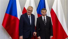 Prezident Milo Zeman (vlevo) se pi návtv Polska setkal 10. kvtna 2018 v...