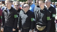 Akce se zúastnili také krajn pravicoví extremisté.