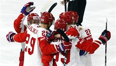 Rusové se radují z úvodního gólu v utkání s eskem na svtovém ampionátu v...