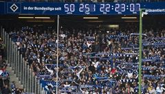 Slavné hamburské hodiny v posledním bundesligovém zápase proti Mgladbachu.