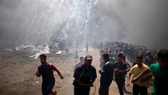 V Pásmu Gazy probíhají na výroí zaloení Izraele protesty.