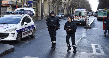 Policie v Marseille.