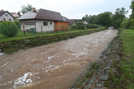 Povodn ve Stedních echách.