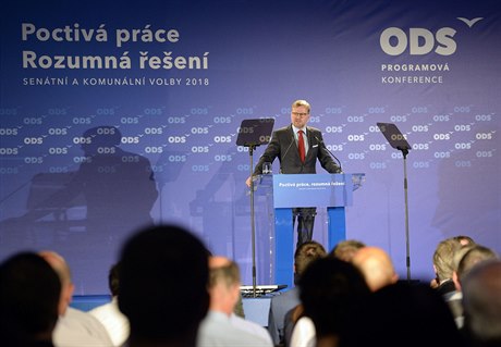 Předseda občanských demokratů Petr Fiala vystoupil na programové konferenci ODS.