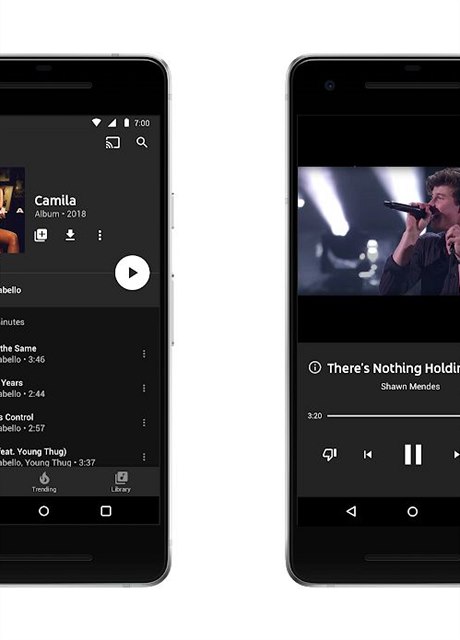 Takhle vypadá prostedí nové aplikace YouTube Music.