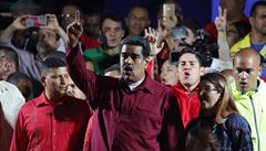 Venezuelský prezident Maduro po volbách.