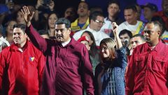Venezuelský prezident Maduro se svojí enou Ciliou Floresovou.