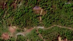 Satelitní snímek hlavního testovacího stediska KLDR