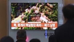 Lidé ve zprávách sledovali satelitní zábry jaderného stediska KLDR