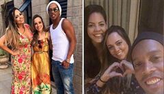 Na Instagramu se Ronaldinho pochlubil fotkou s obma snoubenkami.