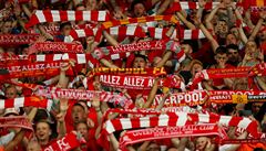 Fanouci Liverpoolu na finále Ligy mistr v Kyjev.