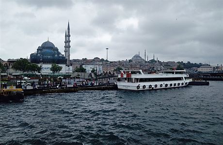 Pohled na historickou st Istanbulu.