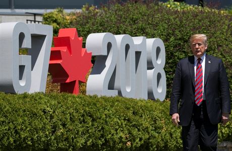 Donald Trump dorazil na summit G7 v kanadském La Malbaie.