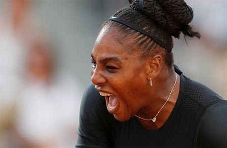 Serena Williamsov na French Open 2018.