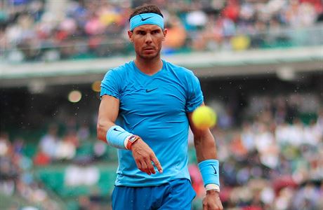 panlský tenista Rafael Nadal ve tvrtfinále French Open.