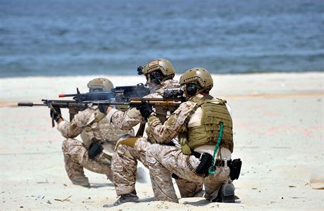 Speciln jednotky Navy SEALs.
