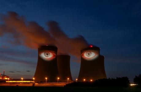Lidské oi na jaderné elektrárn Temelín.