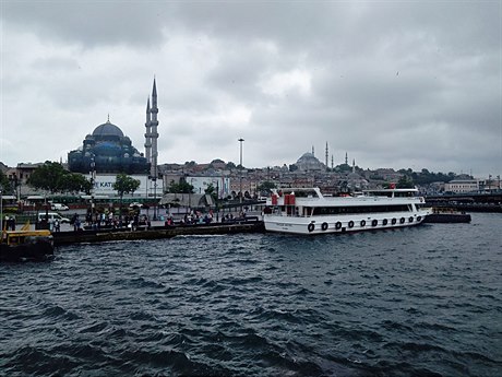 Pohled na historickou část Istanbulu.