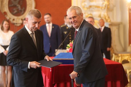 Prezident Miloš Zeman ve středu podruhé jmenoval předsedu hnutí ANO Andreje...