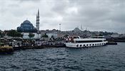 Pohled na historickou část Istanbulu.