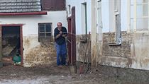 V Brtnici na Jihlavsku, kde v pátek voda po přívalových deštích vytopila asi 20...