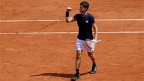 Rakuan Dominic Thiem slav klov bod v semifinle French Open.