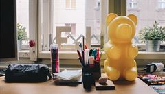 Detail z pracího stolu