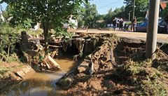 V Brtnici na Jihlavsku v pátek voda po přívalových deštích vytopila asi 20 domů. | na serveru Lidovky.cz | aktuální zprávy
