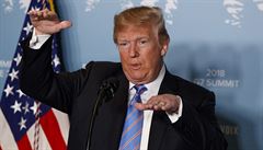Trump navrhl zrušit cla v rámci G7, obchodní partnery kritizoval