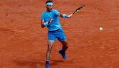 panlský tenista Rafael Nadal ve tvrtfinále French Open.
