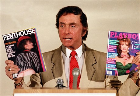 Zakladatel erotického časopisu Penthouse Bob Guccione na archivním snímku z...