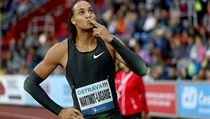 Pascal Martinot-Lagarde z Francie zvtzil na Zlat trete 2018 v zvod na...