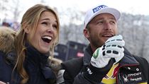 Bode Miller s manelkou Morgan na archivn fotografii z Kitzbhelu v roce 2014.