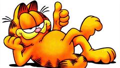 Tlust a vn hladov kocour Garfield slav ptaticetiny 