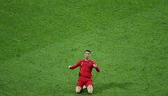 Cristiano Ronaldo slaví gól na 2:1.