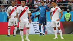 Zklamaní hrái Peru.